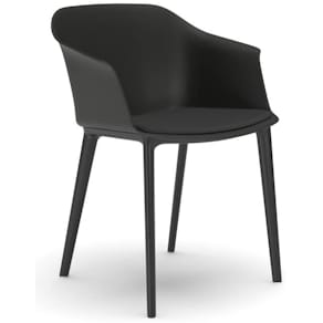 Besucherstuhl Nowy Styl Inta, mit AL Frame, schwarz