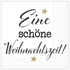 Serviette AMBIENTE Weihnachtszeit, 33x33 cm, 3-lagig, bunt, 20 St