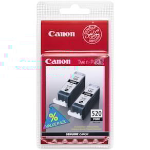 Canon PGI-520BK Twin Pack - 2-pack - svart