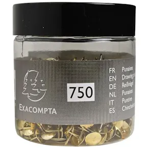 Häftstift EXACOMPTA mässing 750/fp