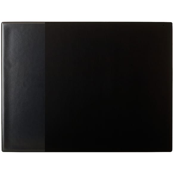 Product Image for Skrivunderlägg Svart, med plastflik, 53x40cm