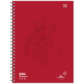 Spiralbuch STAUFEN STYLE, A4, 80 Blatt, kariert, rot