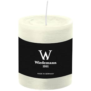 Stumpenkerze D-LUX MARBLE, 80x68 mm, elfenbein