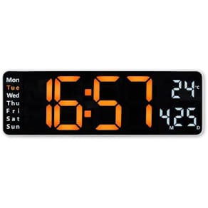 Väggur HAMA Santa Cruz digital 17,5x36cm