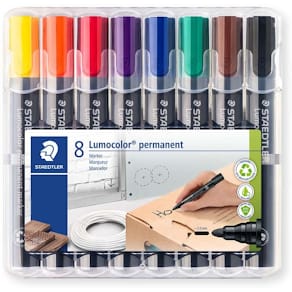Whiteboardmarker STAEDTLER Lumocolor 2 mm, assorteret, 8 stk