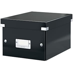 Archivbox Leitz Click & Store WOW Klein, für DIN A5, schwarz