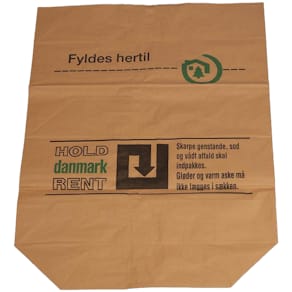 Papirsæk 2-lags vådstærk, 700x950 mm sidefals, brun, 50 stk