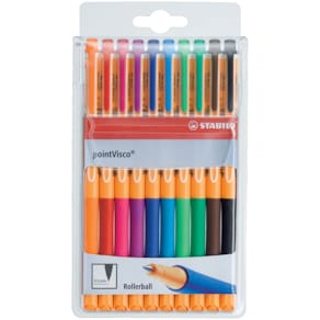 Tintenroller STABILO pointVisco, Etui, 10 Stück