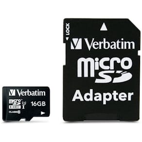 Micro SDHC Card 16GB Class 10 w/adaptor