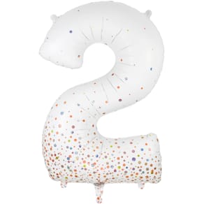 Folienballon Oak Tree Sparkling Fizz, Zahl 2, rosegold, 86 cm