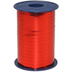 Ringelband, 5 mm x 400 m, Metallic, rot