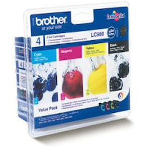 LC980VALBP CMYK ink cartridges multipack