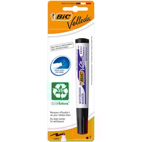 Whiteboardmarker Bic Velleda 1701 Ecolutions, zwart, op blister