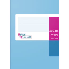 Geschäftsbuch König & Ebhardt, A6, 32 Blatt, liniert