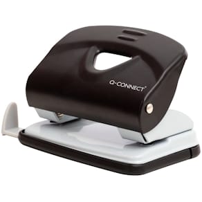 Locher Q-CONNECT, Metall, 20 Blatt, schwarz/grau