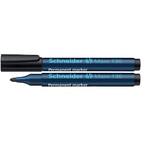 Permanentmarker Schneider Maxx 130, 1–3 mm, schwarz