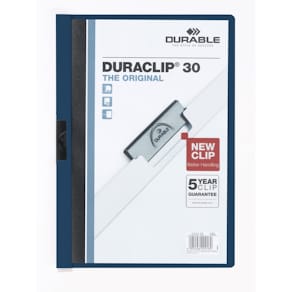 Klemmmappe Durable Duraclip Original 30, A4, nachtblau