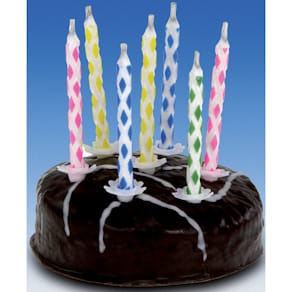 Geburtstagskerzen RIETHMÜLLER Magische, 10 Stück, bunt, 6 cm