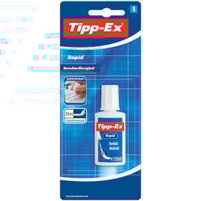 Korrekturflüssigkeit Tipp-Ex Rapid, 25 ml, weiß