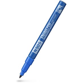 Permanent marker Pentel N50S fin spids blå, 12 stk