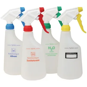 Sprayflaska tom för sanitet röd 600ml