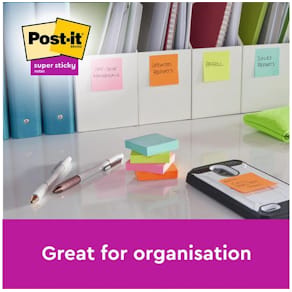 Notes POST-IT SS 76x76mm re sort.f 18/fp