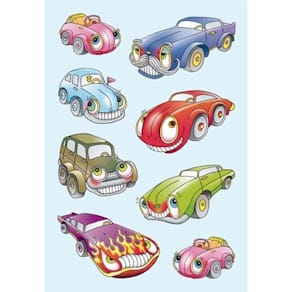 Herma stickers Decor bilar m/ogon (3) 10st