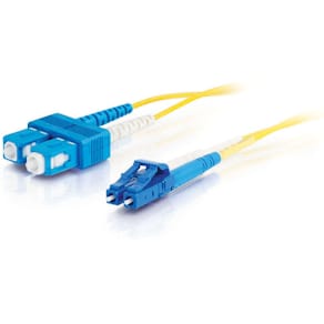 C2G LC-SC 9/125 OS1 Duplex Singlemode PVC Fiber Optic Cable