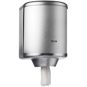 Aftøringspapirdispenser Katrin M, børstet rustfrit stål
