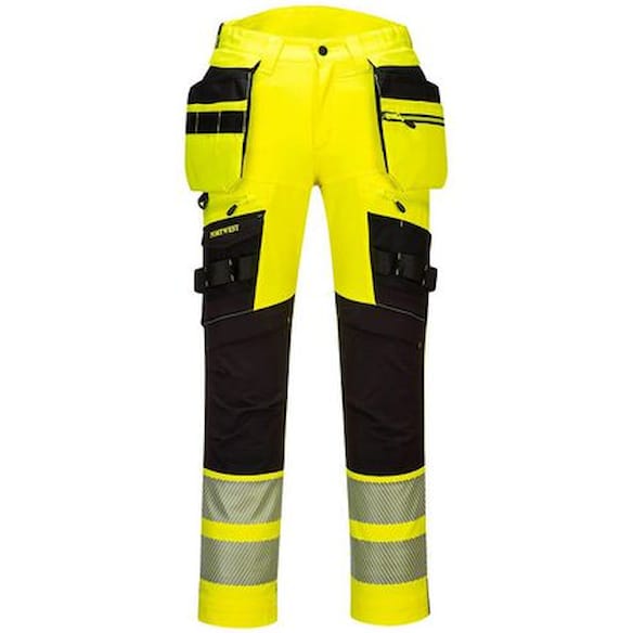 Bukse PORTWEST DX442 HiVis m/hl C60 gul