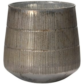 Windlicht Glas, grau