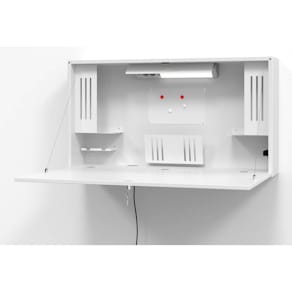 Wandschreibtisch Hammerbacher 120x65 cm, weiß/weiß