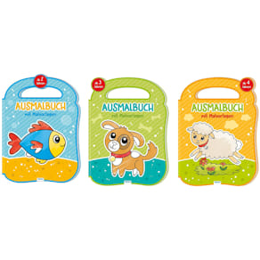 Malbuch TRÖTSCH, 3 Titel sortiert