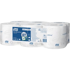 Toilettenpapier Tork SmartOne, 2‑lagig, 6 Rollen, weiß