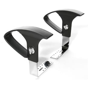 Armlehnenpaar Topstar U2(P) Ortho, schwarz/chrom