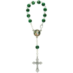 Rosenkranz Auto, grün