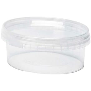 Plastbøtte rund Ø118×101 PP, klar, fødevaregodkendt, 264 sæt