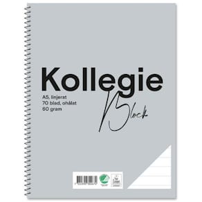 Kollegieblock FW A5 60g 70bl linj oh