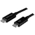StarTech 1m (3.3ft) Thunderbolt 3 Cable, 20Gbps, 100W PD, 4K