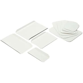 Kagepap firkantet 130 mm, hvid, fødevaregodkendt, 500 stk
