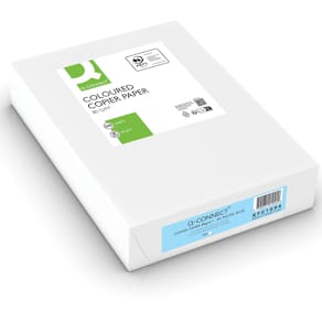Kopieerpapier Q-CONNECT gekleurd, A4, 80g, lichtblauw, pak 500 v