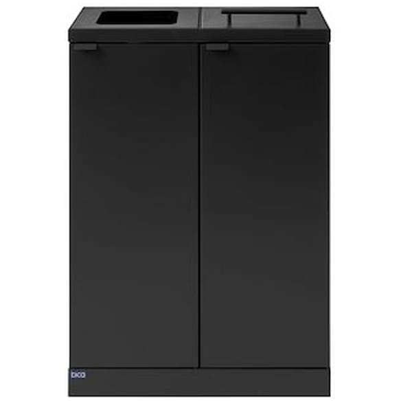 Avfallsbeholder BICA 874 2x65 antrasitt
