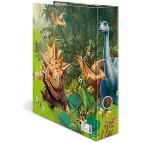 Ordner HERMA Dino World, A4, 70 mm, bunt