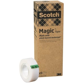 Kontortape Scotch Magic usynlig, 19x33 m, pk/9