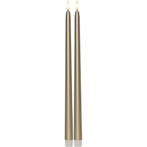 Antikljus STAR T LED 39cm guld 2/fp
