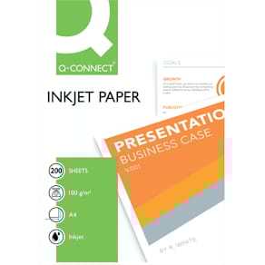 Inkjet-Papier Q-Connect Premium Inkjet, A4, 200 Blatt