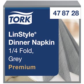 Servett TORK LinStyle, grå, 39x39cm, 50/FP