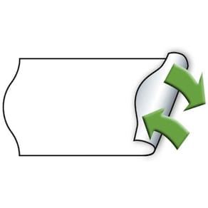 Prisetiketter METO 26x12 mm, hvid, 6 stk