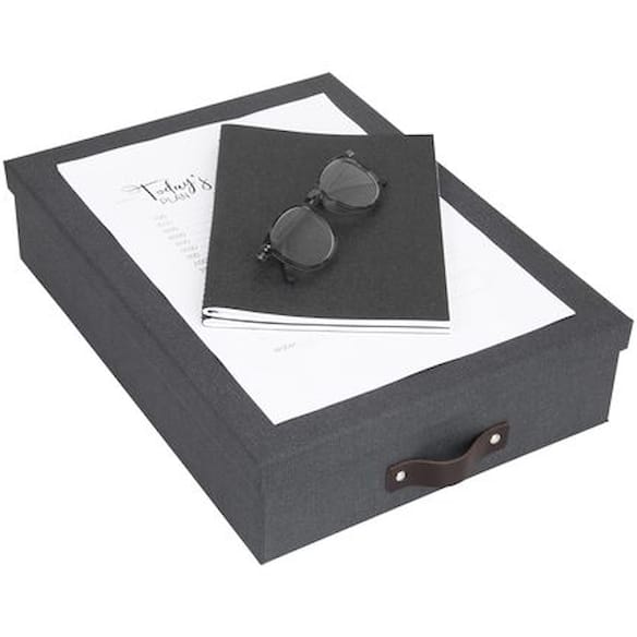 Dokumentboks BIGSO Oskar A4 sort