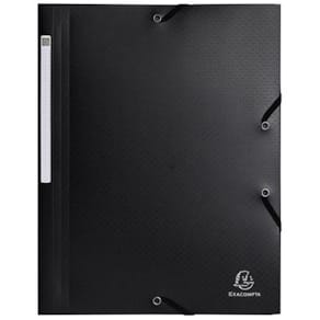 Mapp EXACOMPTA A4 PP rec 3-kl svart